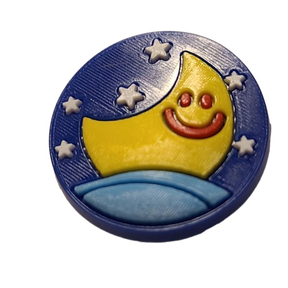 6/$20 Rubber Shoe Charm * MOON & STARS Bedtime Night Sleep Croc Clog Jewelry